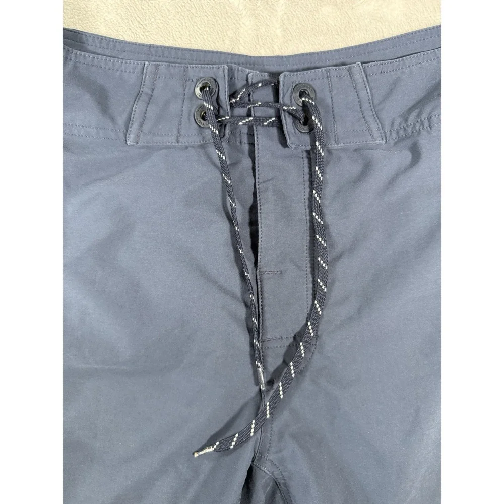 Columbia PFG Board Shorts Mens 32 Blue Large Mouth Bass Graphic Fishing Swimwear
